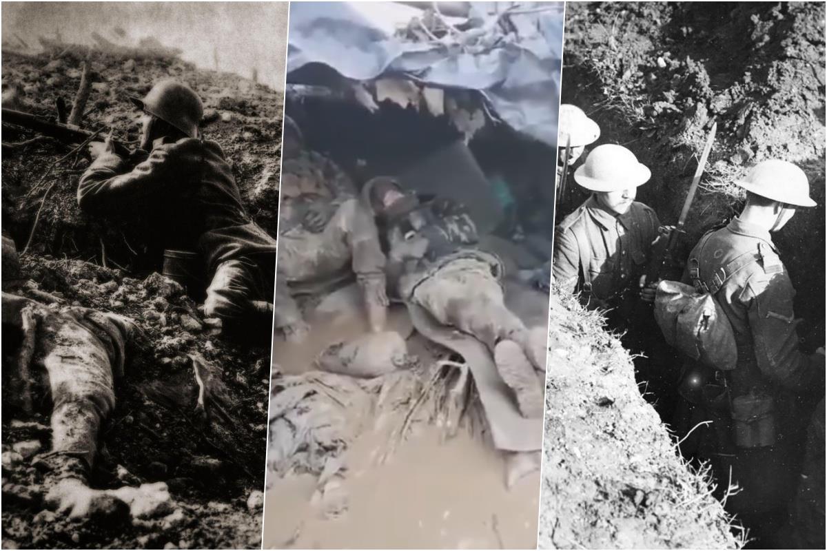 1916? NE, 2022 GODINA, ALI ISTA KALJUGA! Ukrajina, rovovi, istočni ...