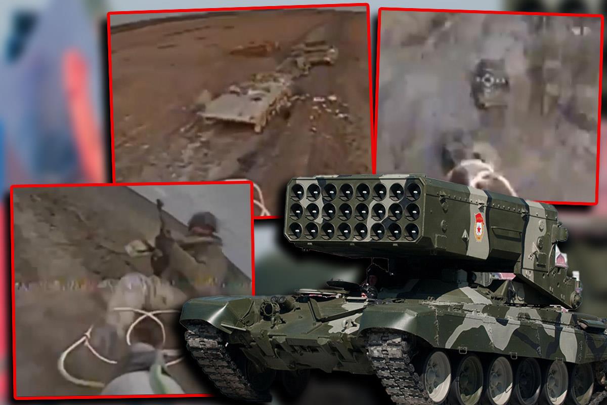 Ukrajinski specijalci objavili snimak kako dronovima uništavaju ruske vojnike, tenkove i teški bacač plamena "Solncepjok"