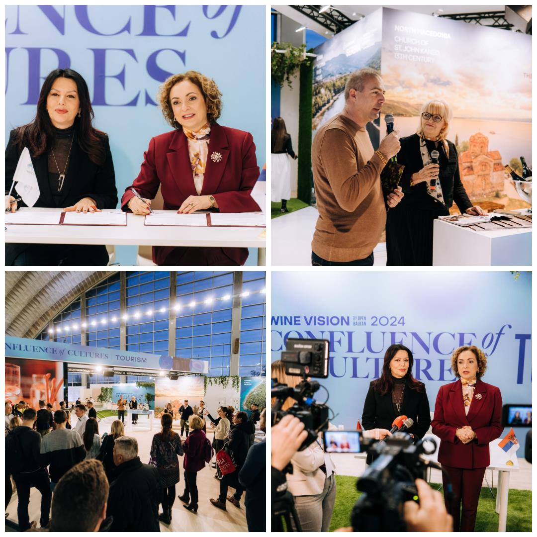 Srbija i Albanija potpisale memorandum o razumevanju i saradnji u oblasti turizma: Labović i Cela parafirale značajan dokument na trećoj "Vinskoj viziji" Srbija i Albanija potpisale memorandum o razumevanju i saradnji u oblasti turizma: Labović i Cela parafirale značajan dokument na trećoj "Vinskoj viziji"