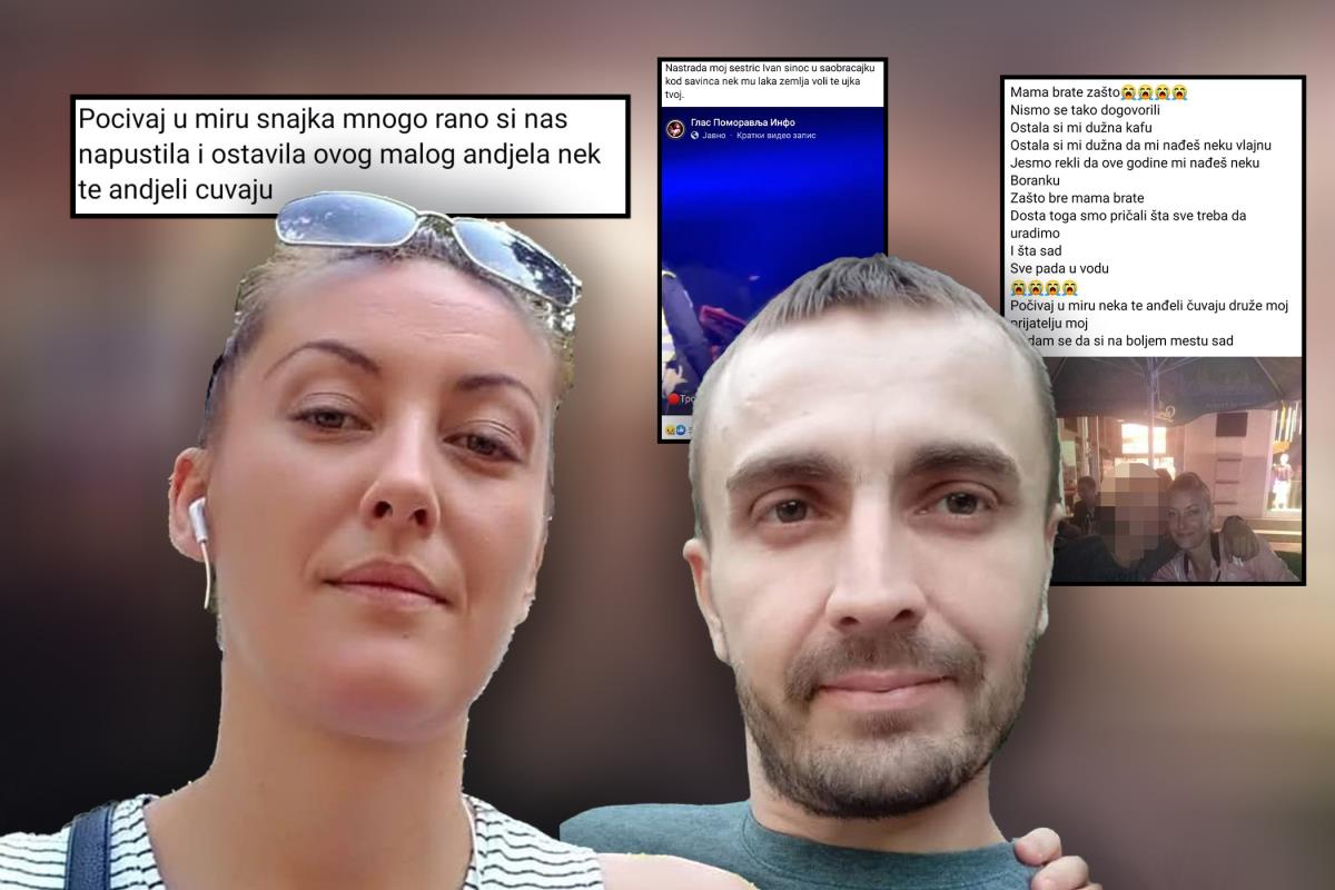 "NEKA TI JE LAKA ZEMLJA, VOLI TE UJAK TVOJ!" Potresni oproštaji na mrežama od nastradale Saške i Ivana koji su poginuli u udesu na putu Zaječar-Paraćin (Foto)