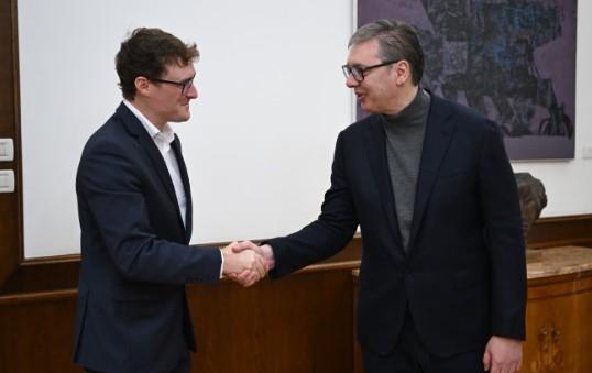 VEOMA VAŽAN SUSRET I RAZGOVOR! Predsednik Vučić se sastao sa osnivačem Veb samita Patrikom Kosgrejvom: Tema i mogućnost da Beograd bude domaćin ove konferencije