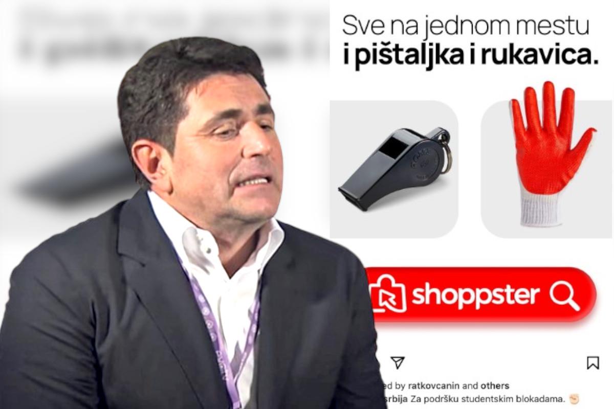 Šolak preko svoje firme Shoppster studentima prodaje pištaljke i crvene ...