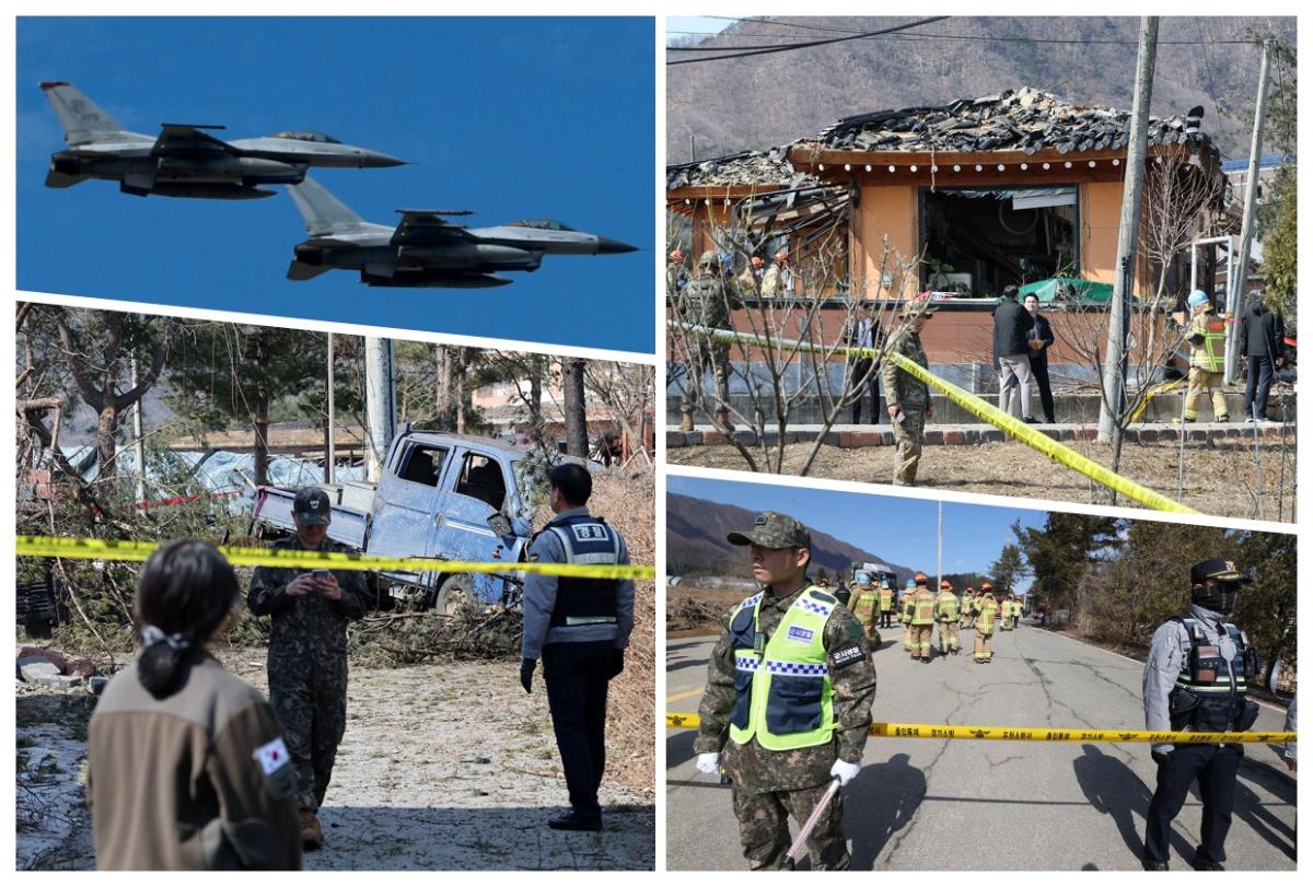 BOMBE PALE NA GRAD U BLIZINI GRANICE SA SEVERNOM KOREJOM! Borbeni avion južnokorejske vojske slučajno ispustio osam MK-82 (FOTO, VIDEO)