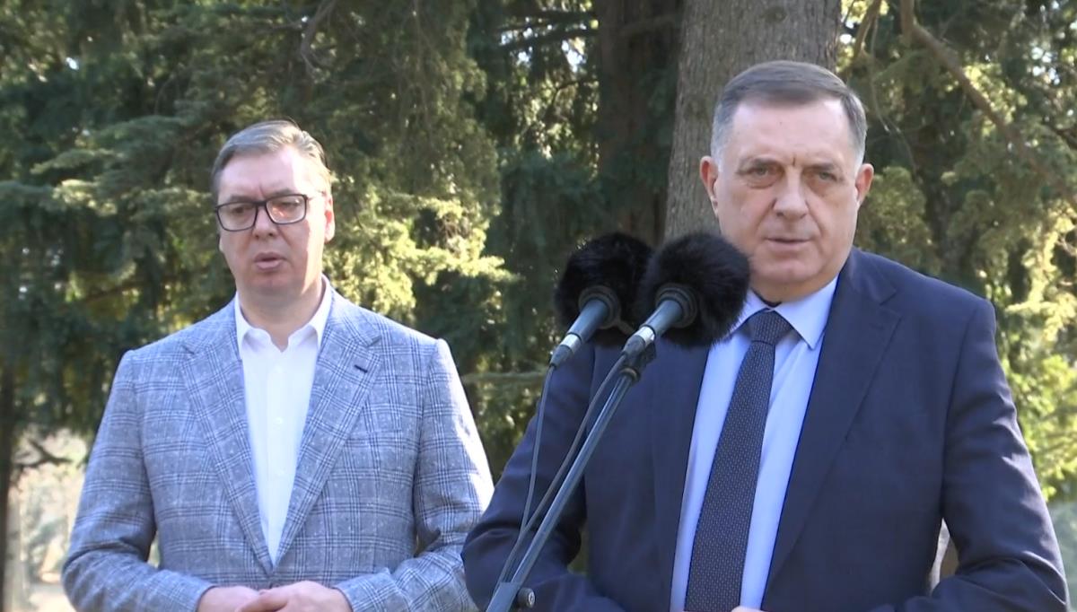 UŽIVO "POKUŠALI SU DA OSLABE I UNIŠTE SRBIJU" Vučić nakon razgovora s Dodikom: U Sarajevu je radost, pokušavaju Evropu da iskoriste kao trojanskog konja