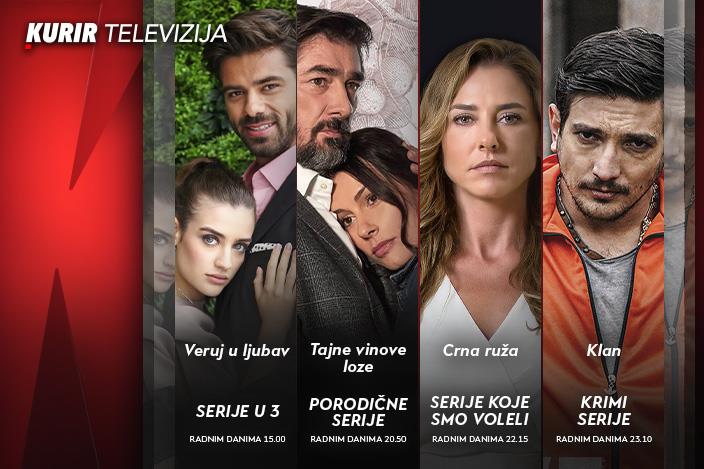 Još bogatiji filmski i serijski program Kurir televizije – naslovi koje ...