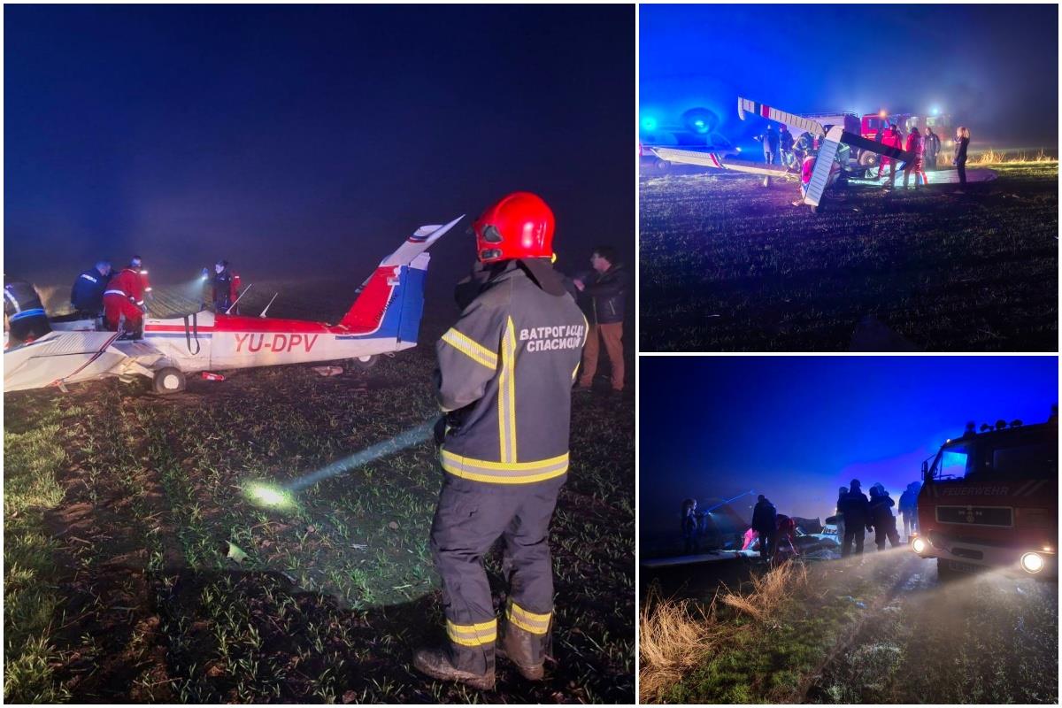 Prva slika sa mesta pada aviona kod Subotice | Kurir