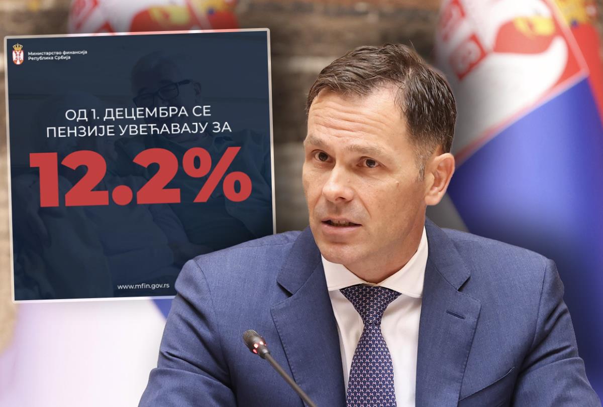 Od sutra, 1. decembra, penzije u Srbiji veće za 12,2%! Ministar Mali sasekao laži blokadera: Ispunjavamo još jedno obećanje dato najstarijim sugrađanima