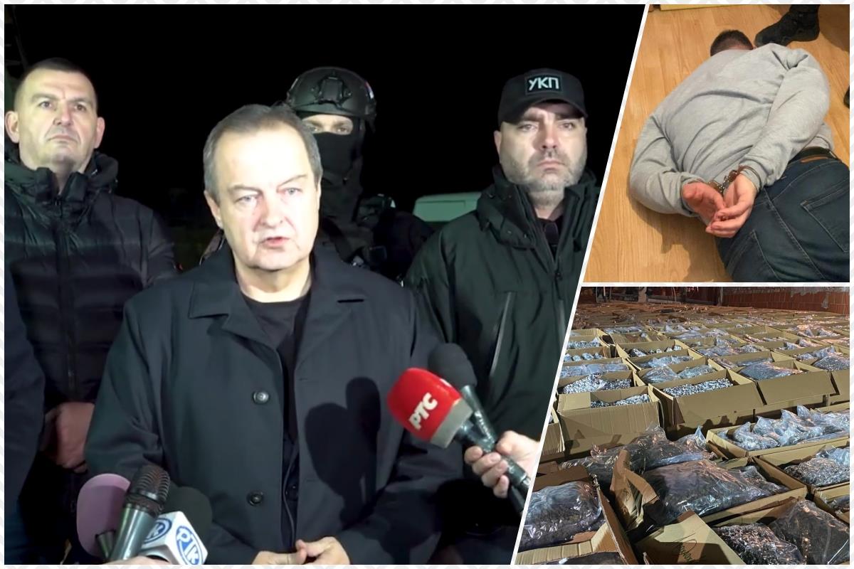 ZAPLENJENO DROGE KOLIKO JE BILO UKUPNO ZA PROŠLU GODINU! Dačić otkrio SVE detalje ISTORIJSKE akcije policije: Otac i sin uredno SPAKOVALI drogu, oružje, NOVAC!