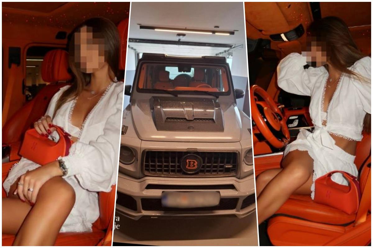 RADOJE ZVICER'S DAUGHTER POSES IN A LUXURIOUS CAR! Kavač clan leader's half-a-million-euro "brabus" seized today