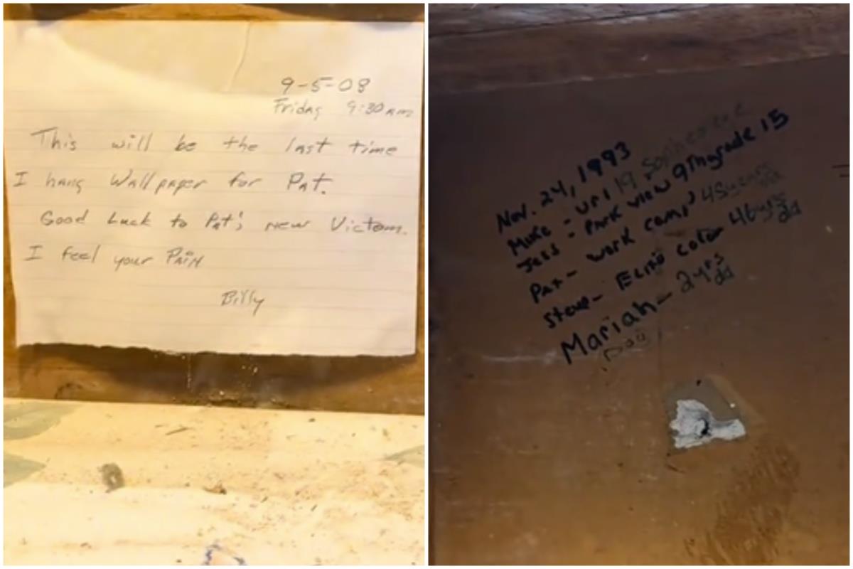 "Srećno Petinoj novoj žrtvi" Par kupio kuću, a kad je skinuo tapete našao poruku od koje su se naježili Kép