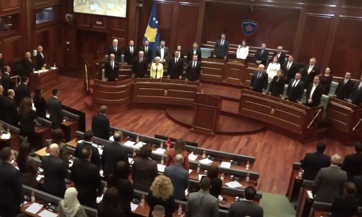 KONSTITUISANA SKUPŠTINA U PRIŠTINI Hadžiju predsednik skupštine, Slavko Simić potpredsednik Kép