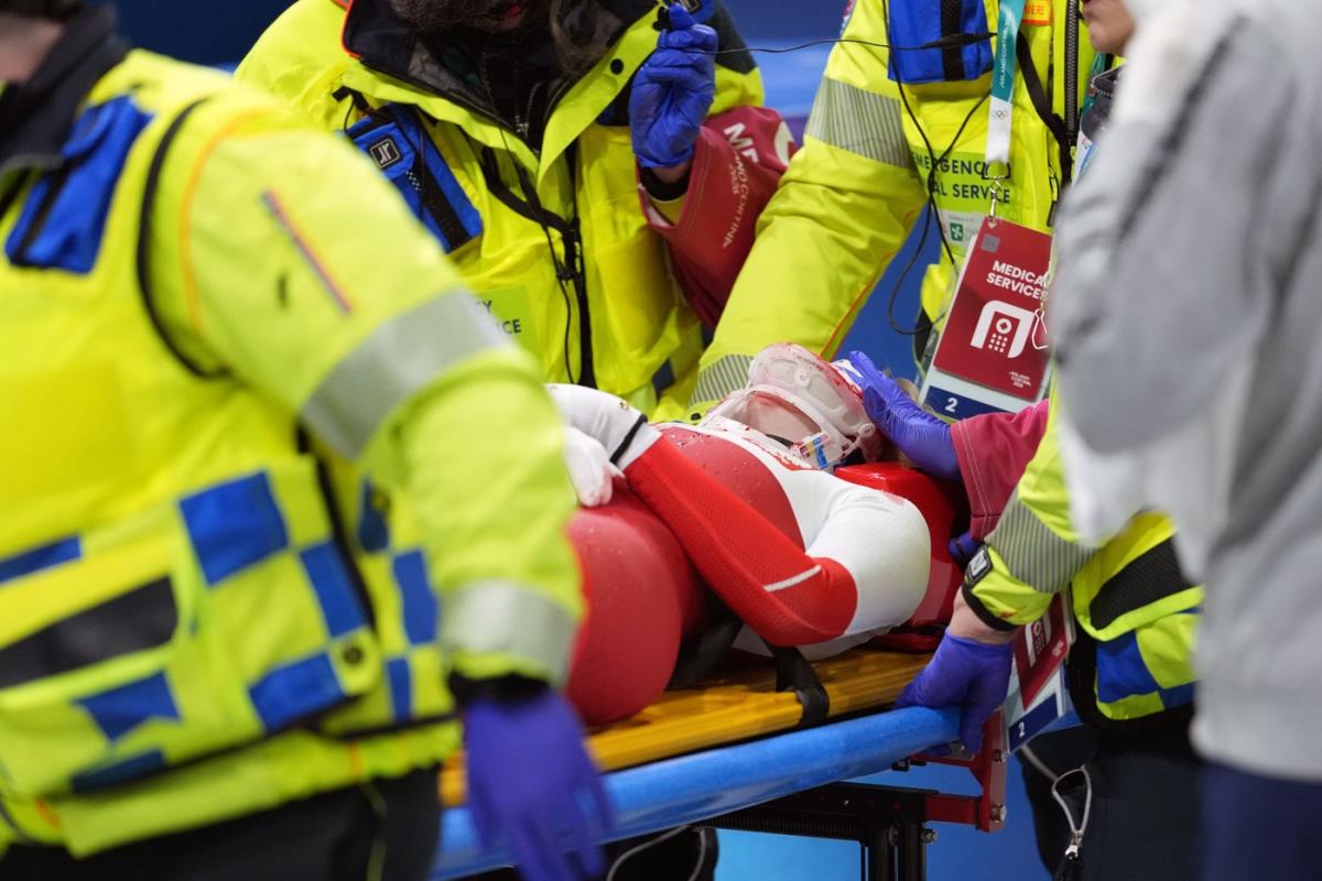 Horror at the Winter Olympics! One of the most gruesome injuries ever