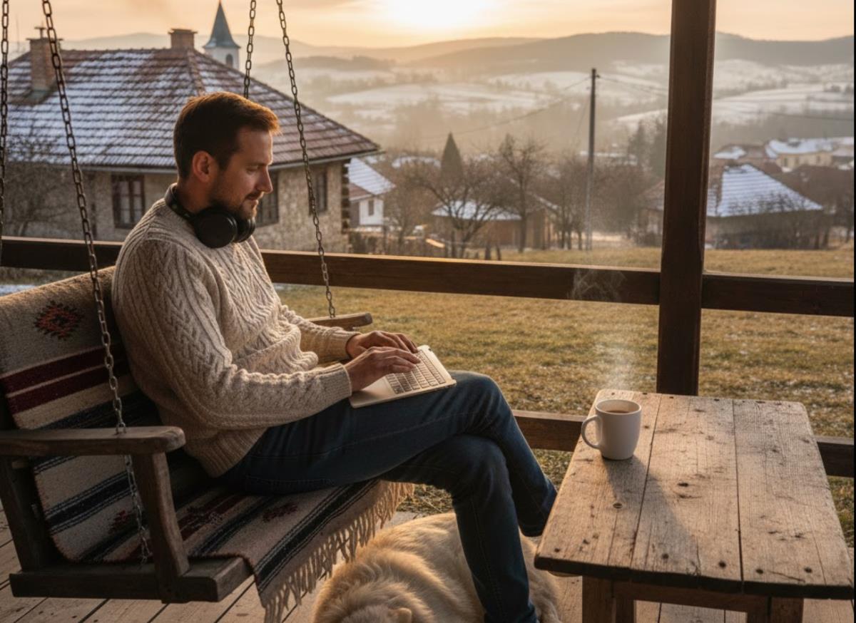 They don't wait for optics to reach their yard: More and more people are working from the village, and this solution keeps their job "alive"