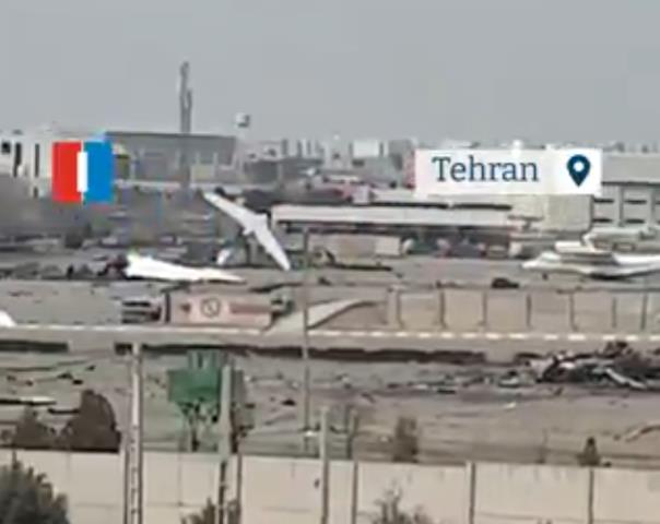 TEHRAN AIRPORT COMPLETELY DESTROYED: Only wrecks remain of 16 planes, Israel claims they were used to transport weapons to Hezbollah (VIDEO)