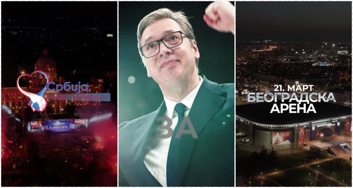 FOR SERBIA, FOR OUR FAMILY! President Vučić announces call for rally on March 21st at Belgrade Arena: 'With our people, for our people'