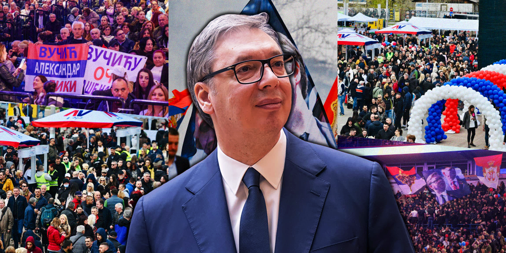 "VUČIĆ EXPECTS A 10-0 VICTORY IN THE UPCOMING LOCAL ELECTIONS"! Vuletić: Happiness and confidence can be seen on the faces of people attending the rally in the Arena!