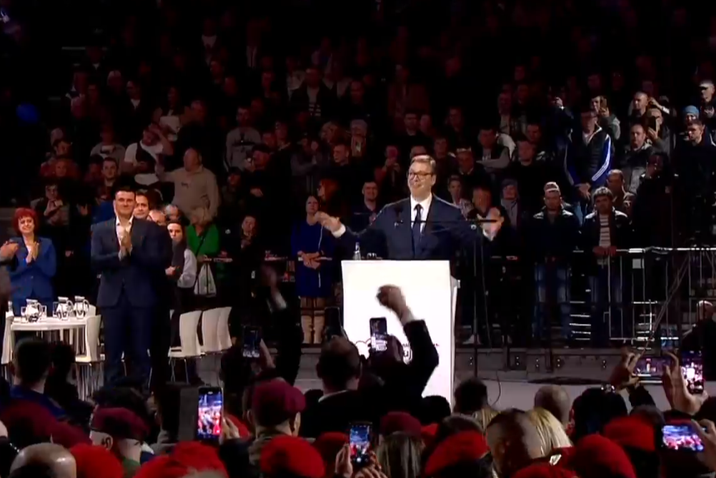 Cover image for WHAT IS IN SERBIA'S INTEREST IS OUR POLICY! Vučić: Our policy of peace, security, and stability is the policy of a country on the European path