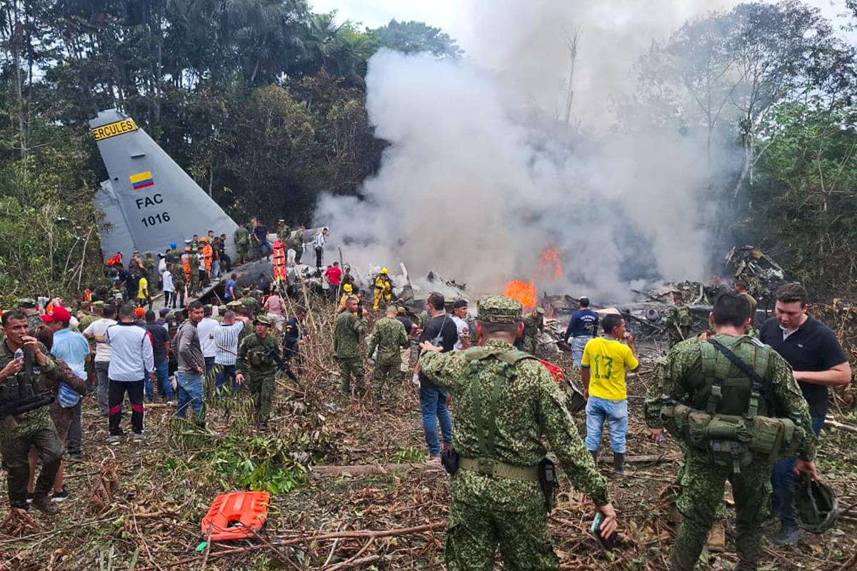 TRAGEDY IN COLOMBIA: 69 People Die in Military Plane Crash, Cause Under Investigation (VIDEO, PHOTO)