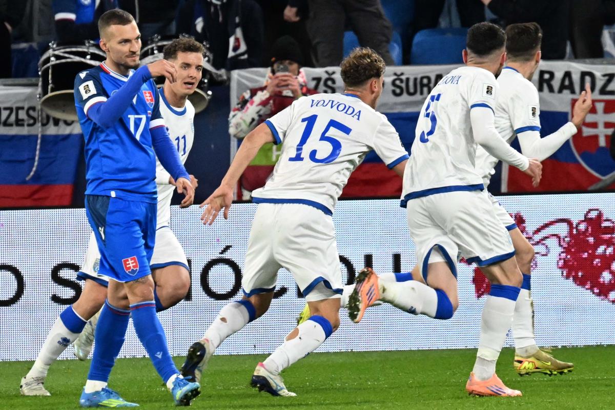 FALSE STATE OF KOSOVO OVERTURNED SLOVAKIA IN BRATISLAVA: So-called Kosovo in the playoff final! They will fight for the World Cup against Turkey in Pristina