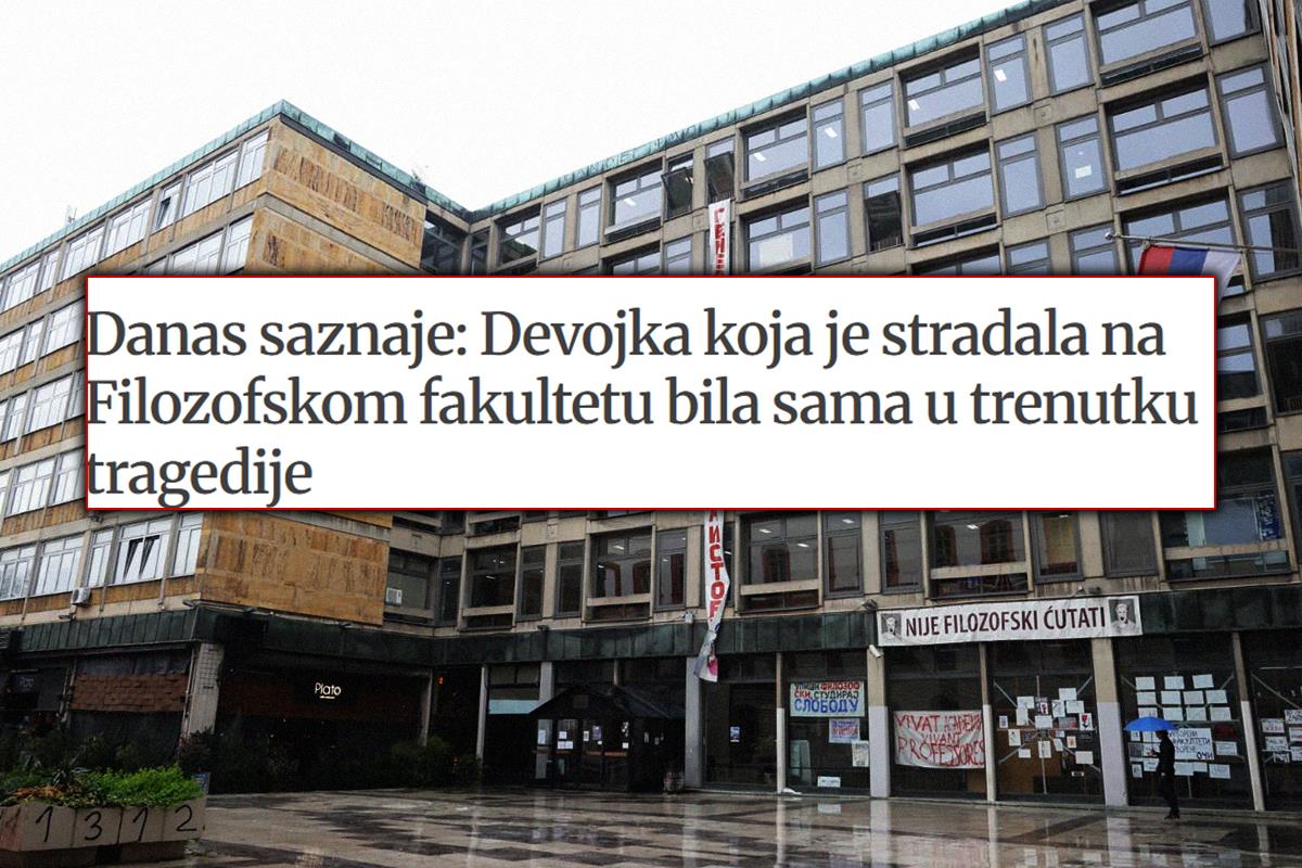 Blokaderski Danas optužuje stadalu studentkinju da je sama kriva | Kurir