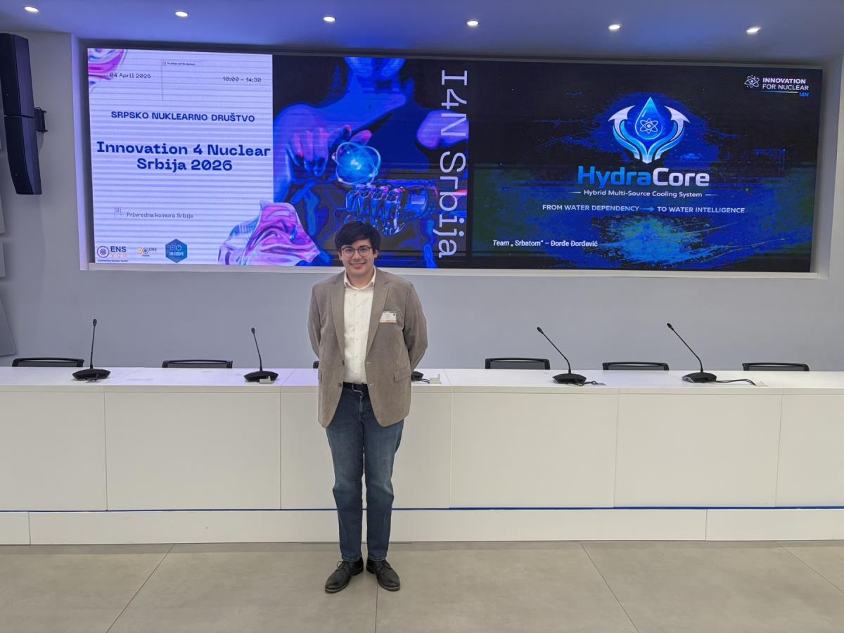 Young Expert Đorđe Wins National Nuclear Innovation Competition: Talent for a Safer Future