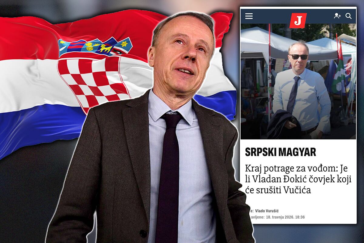 CROATIAN MEDIA ENDORSED ĐOKIĆ AS THE LEADER OF THE BLOCKADE LIST TO TOPPLE VUČIĆ! They Compare Him to Péter Magyar and CALL SERBS BACKWARD (PHOTO)