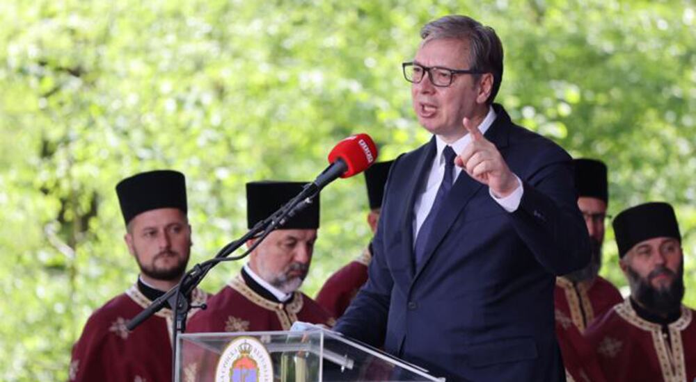 THE SMALL, PROUD SERBIAN PEOPLE WILL SHOW WHAT AN ISLAND OF FREEDOM IN EUROPE LOOKS LIKE Vučić: There will be no more tractors or expelled Serbs, nor genocide against our people