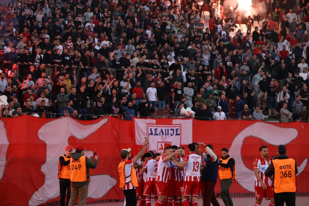 ZVEZDA WINS DERBY DECISIVELY TO SECURE LEAGUE TITLE! Red-and-Whites thrash Partizan for grand celebration at Marakana!
