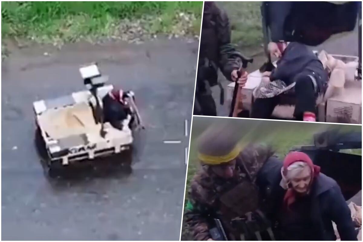 SHOCKING FOOTAGE! "GRANDMA, SIT DOWN" Watch How a Robot Rescues an Elderly Woman from a War Zone in Ukraine (VIDEO)
