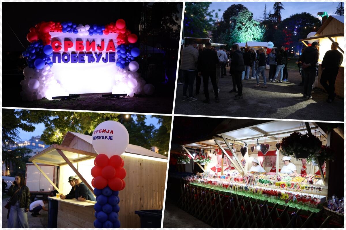 In PIONIRSKI PARK PARTY "SERBIA IS WINNING" Spectacular atmosphere in the center of Belgrade: We've had enough of divisions, we've had enough of violence, we don't want brother against brother anymore