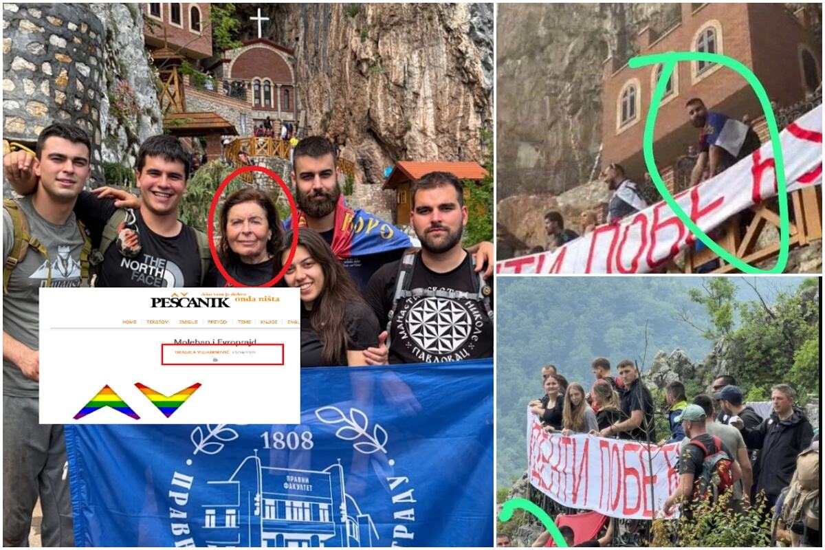 BLOCKADERS DESECRATED SAINT SAVA'S HERMITAGE! Monks and citizens were building