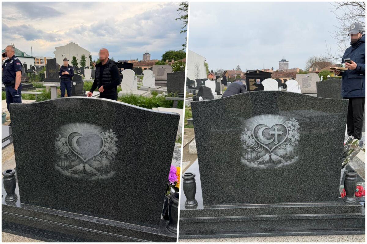 "You will remove the cross or I will" Horrific threats to the family, then a desecrated monument on a grave in Šabac