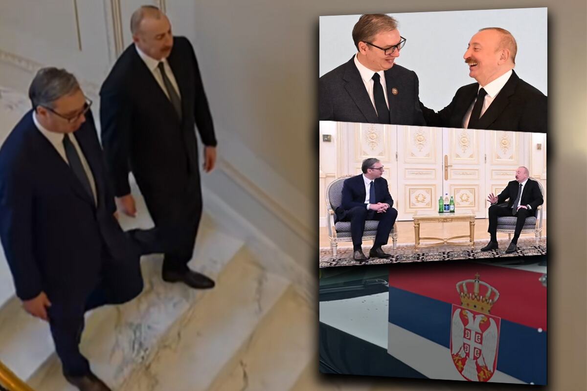 HOW PRESIDENT VUČIĆ WAS RECEIVED IN AZERBAIJAN: You couldn't see this on television, watch the warm welcome and friendly embrace (VIDEO)