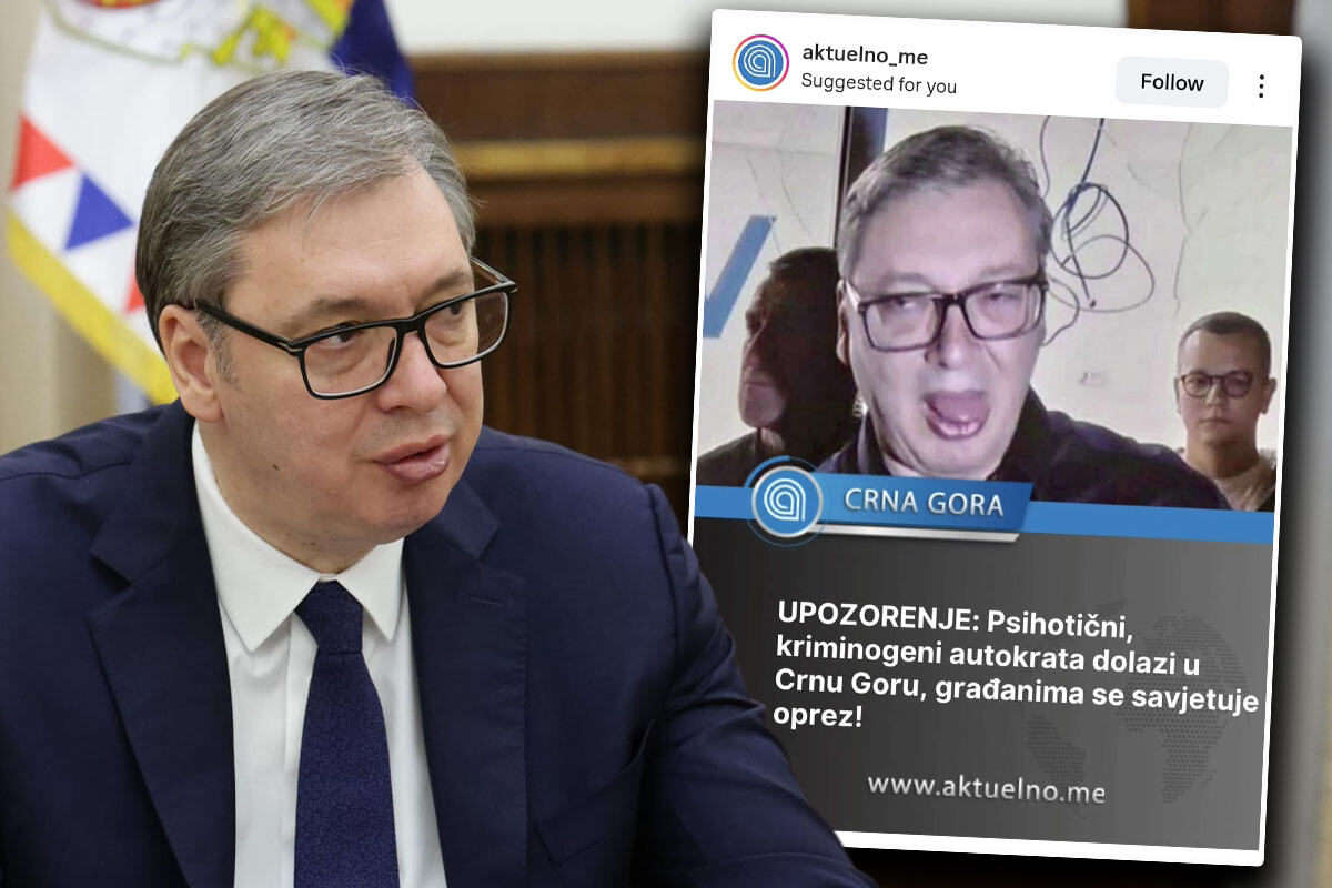 KAO PO KOMANDI! Potpuna dehumanizacija Vučića na svim crnogorskim portalima i nalozima: Iznete gnusne laži o predsedniku Srbije