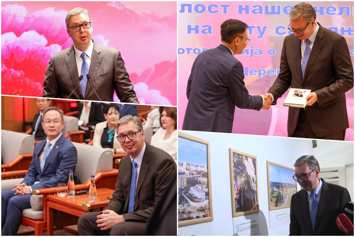 «САМО ПОВЕРЕЊЕ — НАЈВАЖНИЈА РЕЧ У НАШИМ ОДНОСИМА» Вучић нагласио значај сарадње са Кином, зати м обишао изложбу посвећену нашем челичном пријатељству (ФОТО)