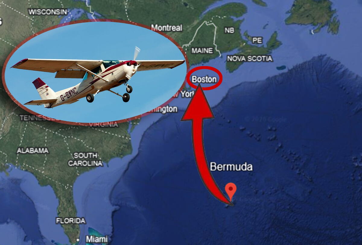 Missing plane with passengers and crew over the ocean! Flying from Bermuda to Boston