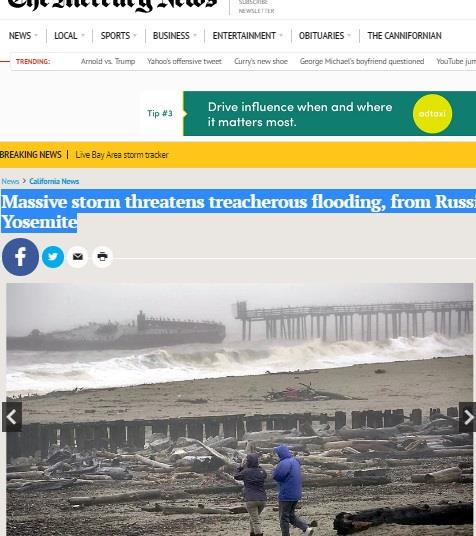 KALIFORNIJU ČEKA KATASTROFA DECENIJE: Nebeska reka preti da ih potopi ...