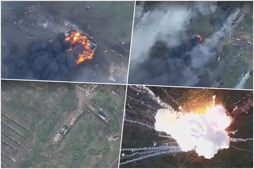 RAZORNA DETONACIJA NA FRONTU, RUSKI PVO SISTEM ODLETEO U VAZDUH! Ukrajinci spržili vozilo sa raketama za S-300 (VIDEO)
