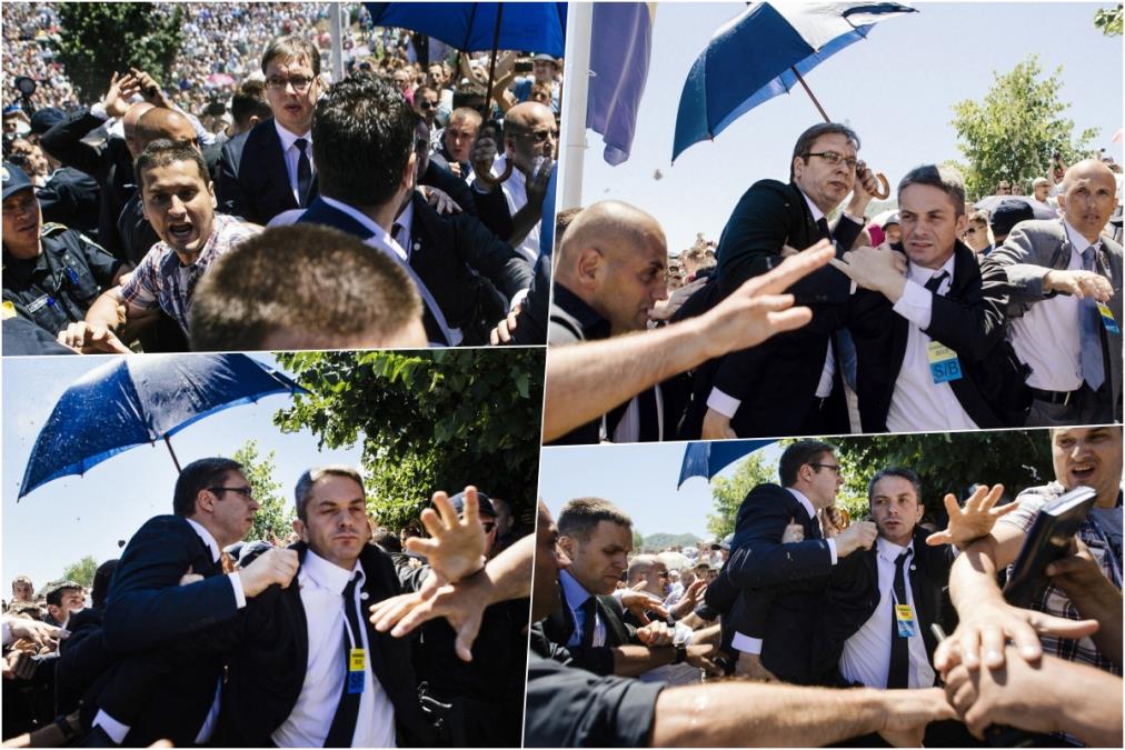 DONEO CVET I PRUŽIO IM RUKU, ONI MU VRATILI KAMENICOM U GLAVU! 11 godina od stravičnog napada na Vučića u Potočarima, za pokušaj ubistva još niko nije odgovarao