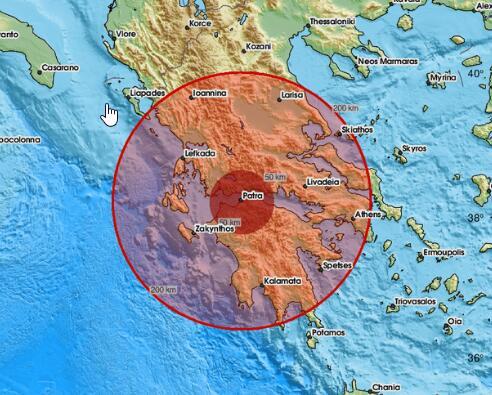 SNAŽAN ZEMLJOTRES U GRČKOJ: Potres od 4,7 stepeni Rihtera pogodio Peloponez