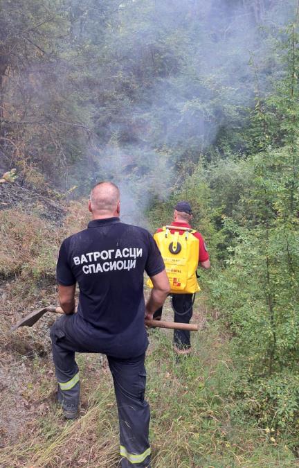 Železnički saobraćaj na deonici pruge Preševo - državna granica u prekidu: Požar oštetio 35 drvenih pragova na pruzi
