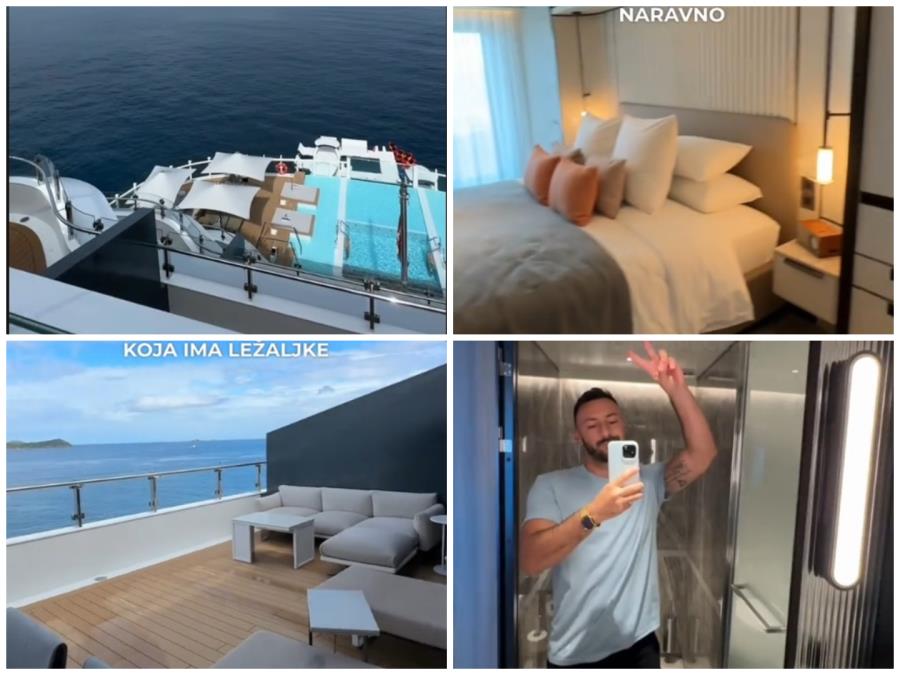 Stefan pokazao kako izgleda soba najluksuznije jahte na svetu: Sve je u mermeru i radi na klik, a od cene ćete pasti u nesvest (VIDEO)