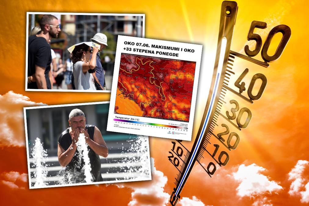 TROPSKI DAN U SRBIJI, RHMZ IZDAO I NAJNOVIJE HITNO UPOZORENJE! Ovo su temperature u 12 sati, a ova dva grada trenutno su najtoplija (FOTO)
