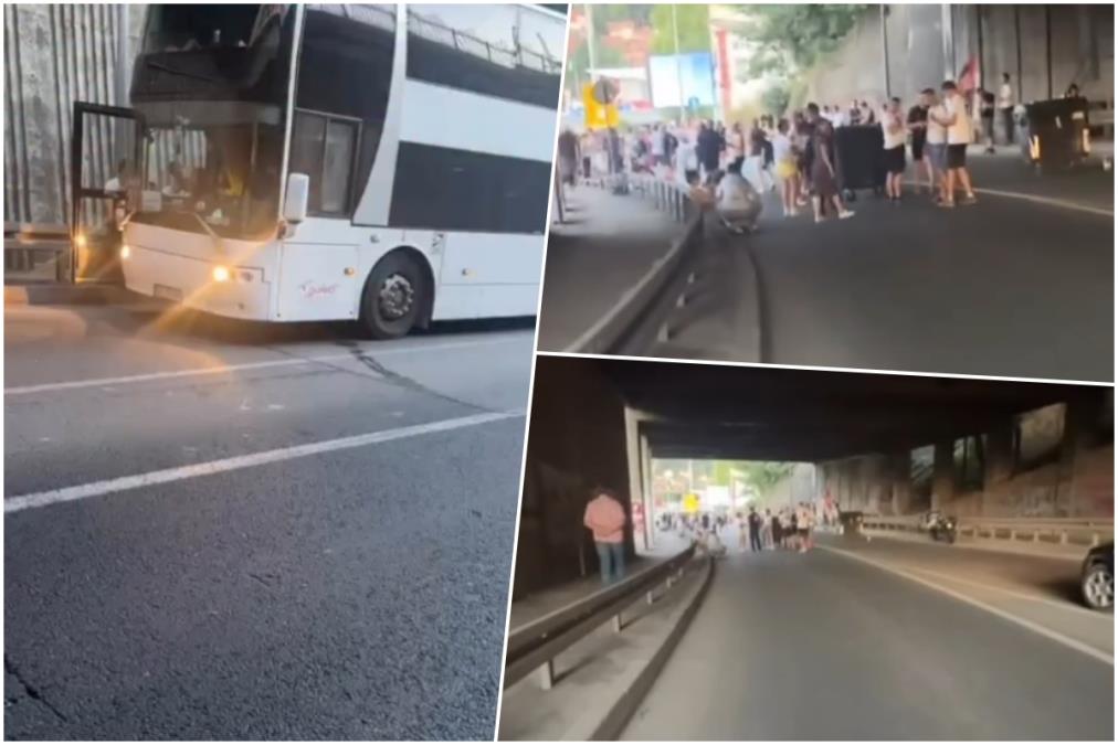 STRAŠNO! BLOKADERI MALTRETIRAJU I DECU! Kod Užica zaustavili autobus pun mališana i satima ih ne puštaju da prođu: "Gladni smo i žedni" (VIDEO)
