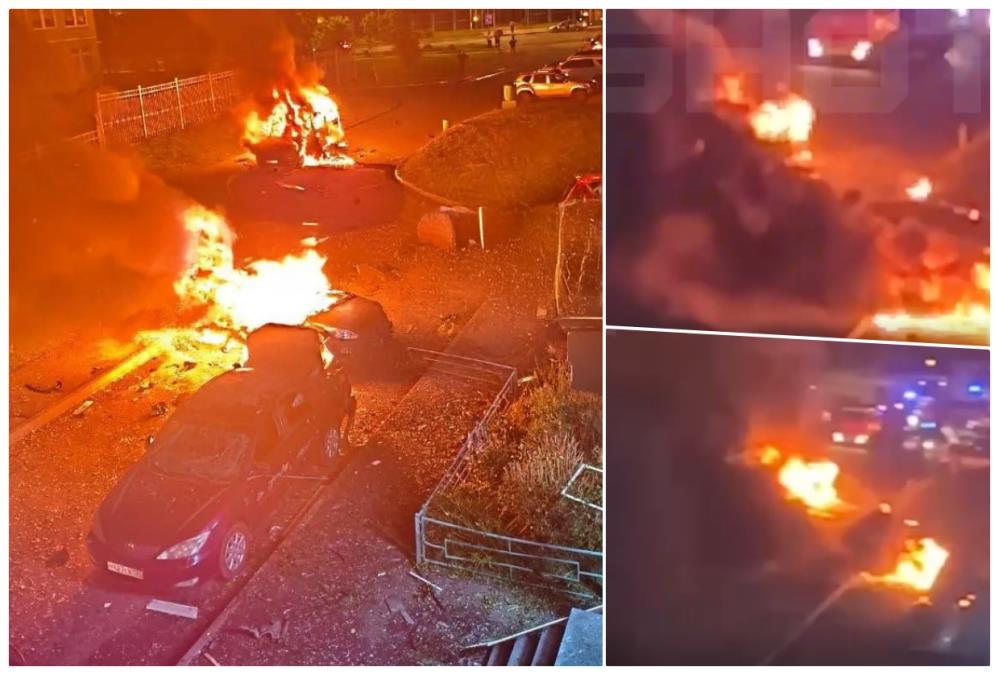 MOSKVA GORI, NOVI NAPAD UKRAJINE! Vozila u plamenu, pogođena stambena zgrada, hitno obustavljeni letovi na sva četiri aerodroma! (FOTO/VIDEO)