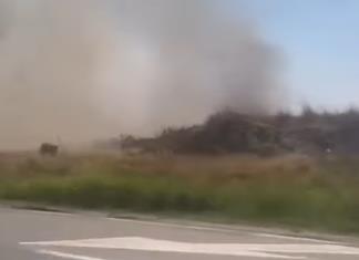 BORBA SA VATRENOM STIHIJOM U NOVOM SADU I DALJE TRAJE: Veliki broj vatrogasaca i pripadnici DVD-a angažovani na gašenju velikog požara na divljoj deponiji FOTO