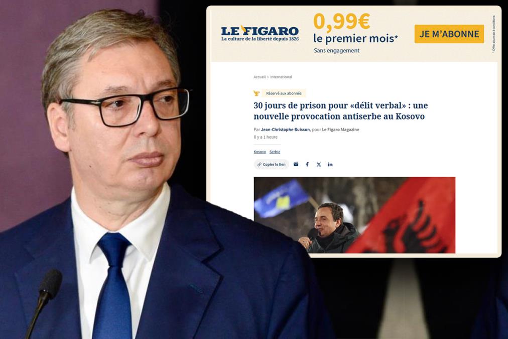 Francoski "Le Figaro" pohvalil Vučićevo politiko ohranjanja miru in stabilnosti
