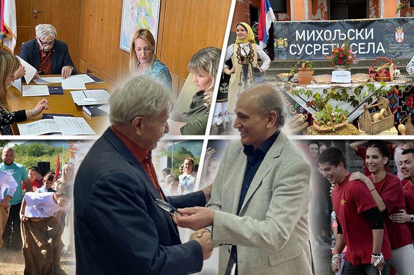 MINISTAR KRKOBABIĆ NA MIHOLJSKIM SUSRETIMA U SELU KOD SVILAJNCA : Stari zanati ponovo u modi