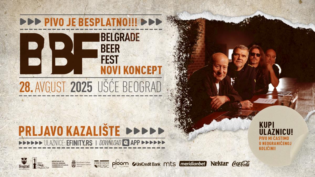 Rok spektakl leta na NAJVEĆOJ BINI U EVROPI: Prljavo kazalište dolazi na Belgrade Beer Fest