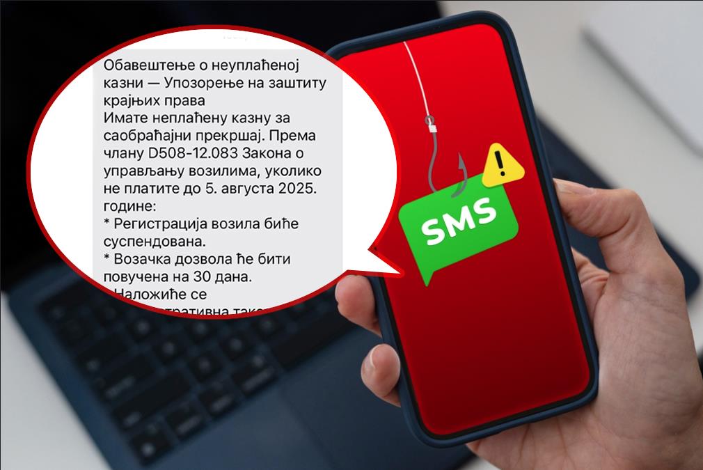 PREVARANTI GRAĐANIMA ŠALJU PORUKE ZA NEPLAĆENE KAZNE, DA LI STE I VI DOBILI OVAKVU PORUKU? Stručnjak za sajber bezbednost objašnjava čime se služe prevaranti